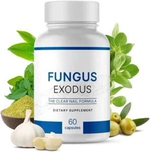 Píldoras Fungus Exodus para combatir hongos en las uñas de los pies y la salud de las uñas 60 cápsulas - Imagen 1 de 12