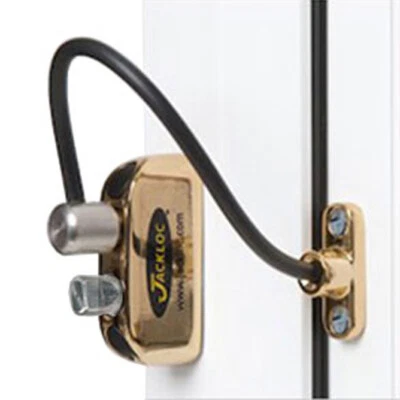 Jackloc Pro-Twist Cable Restrictor de Ventanas Latón (JACK-PT-PB) Foto 1 de 2