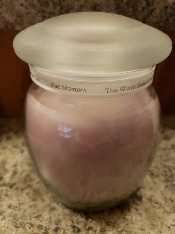 White Barn Candle Co Real/Essence 15oz Lilac Blossom Scented in Glass Jar w/ Lid - Image 1 of 1