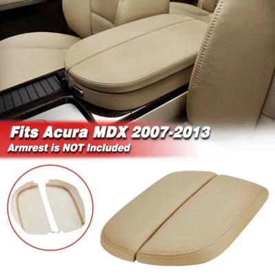 Se adapta a Acura MDX 2007-2013 vinilo cuero consola central tapa cubierta beige pergamino Foto 1 de 4