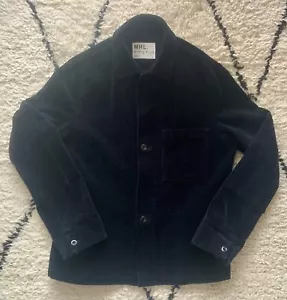 Chaqueta Margaret Howell Pana Cuadrada Azul Marino MHL Reino Unido Usada - Imagen 1 de 8