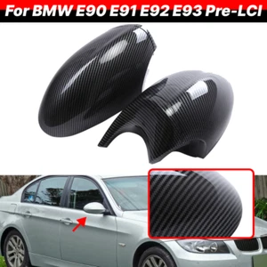 Tapa de espejo cubierta para BMW Serie 1 E82 E88 E90 E91 E92 E93 Pre-LCI óptica carbono - Imagen 1 de 9