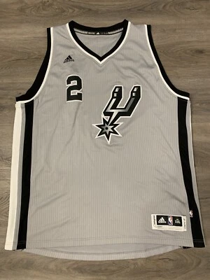 Camiseta Swingman Masculina Autêntica Usada Adidas Kawhi Leonard San Antonio Spurs XXL - Imagem 1 de 4