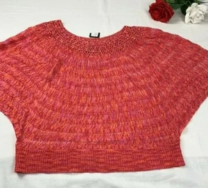 Fever Space Dye Guava Pink Pull Over Blouse Size Large NWT MSRP$72.50 - Picture 1 of 8