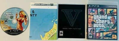 SONY PS3 GRAND THEFT AUTO 5 COMPLETE WITH MANUAL & MAP! 2013 VERY NICE!!  - Image 1 of 4
