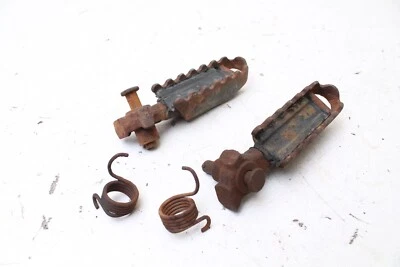 Honda XL125 XL125a XL100 1976-1978 OEM estriberas reposapiés estribos peldaños Foto 1 de 4