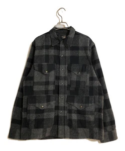 RRL RALPH LAUREN MACKINAW CRUISER JACKET MEN BLACK MATERIAL WOOL SIZE M USED - Picture 1 of 5