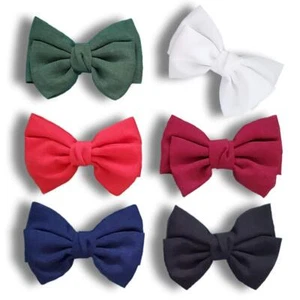 6 PCS 5" Hair Bow Clips French Barrettes Hair Accessories for Women Girls - Picture 1 of 7