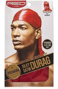 Red by Kiss Premium Silky Satin DURAG Herren Cap Doo RAG RED COLOR - Bild 1 von 1