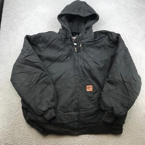 Golden Elephant Jacket Adult 3XL Black Canvas Lined Full Zip Hoodie 58455 - Picture 1 of 10