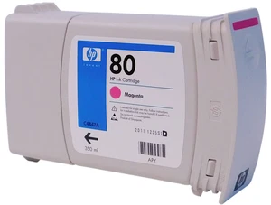 Carro de tinta HP #80 C4847a Magenta DesignJet 350 ml genuino - Imagen 1 de 1