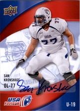 2013 Upper Deck USA Football Autographs Football Card Pick (Inserts)