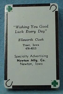 Playing Cards Ellsworth Cizek / Newton Mfg  - Traer, IA  - bx2 - Picture 1 of 1