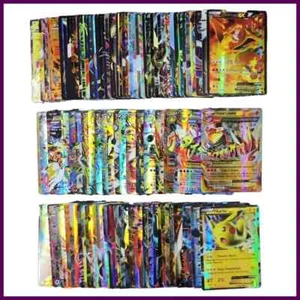 100-200 Stück Pokemon Karten sich nicht wiederholen Flash EX GX VMAX Sammlung Karten Spiel - Bild 1 von 27