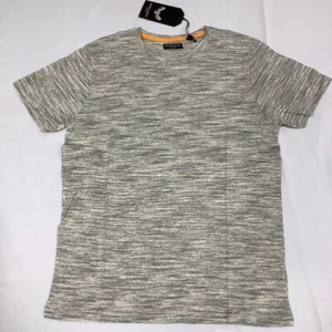 Brave Soul London Mens T-Shirt Gray Heathered Crew Neck Pullover Tee L New - Picture 1 of 7