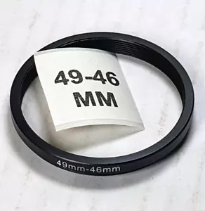 49-46mm Step-Down Lens Filter Converter Adapter Ring 49mm-46mm Metal E49 to E46 - Picture 1 of 4