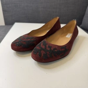 Fratelli Rossetti rote Wildleder Ballerinas Damen Schuhgröße 37,5 - Bild 1 von 8