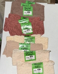 14 Packungen 2 Yds je 3" breite Spitzenborte. Neutral, Creme, Kaffee, Braun, Hellbraun - Bild 1 von 6
