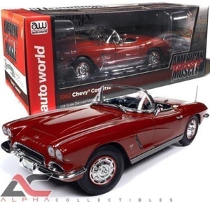 Chevrolet Corvette (dobladillo) Honduras granate Autoworld AMM1338 1:18 1962 - Imagen 1 de 1