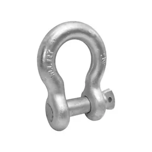 Pin de tornillo de 1-1/4" anillo en D grillete gota de acero galvanizado forjado WLL 24000 libras - Imagen 1 de 4