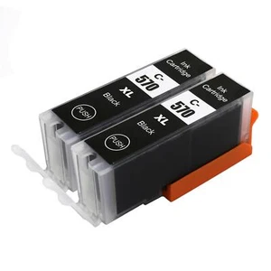 2 Cartouches d'encre Noire pour remplacer Canon PGI-570Bk (570PGBk) Compatible - Bild 1 von 5