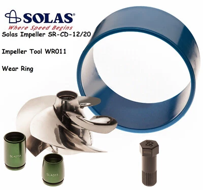 Рабочее колесо Solas Sea Doo 4-Tec SR-CD-12/20 с износостойким кольцом и инструментом GTX 185 SC 03-06 - Изображение 1 из 2