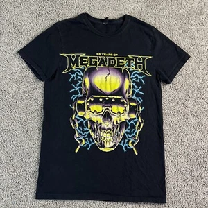 Megadeath Shirt Mens Medium Black Blue 35 Years Metal Rock Short Sleeve Music - Picture 1 of 11