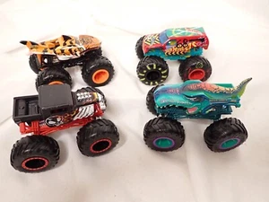 Mattel Hot Wheels Monster Truck 1/64 Tiger Shark Graffiti Mega Wrex Bone Crusher - Picture 1 of 5