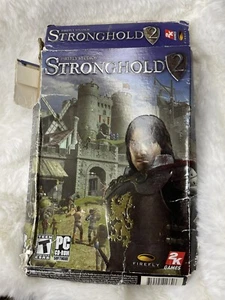 Stronghold 2 PC CD-Rom Game - Firefly Studios/2K Games Castle Sim Battle Jousts - Picture 1 of 3