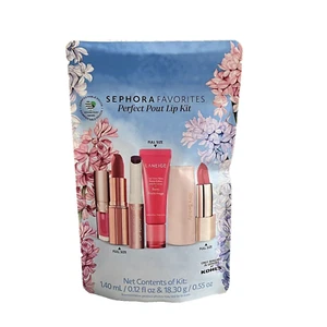 Sephora Favorites Perfect Pout Lip Kit 5 pc Charlotte Tilbury Rare Beauty NEW - Picture 1 of 7