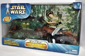 Star Wars Return of the Jedi Princess Leia on Speeder Bike 2003 NIB - Picture 1 of 10