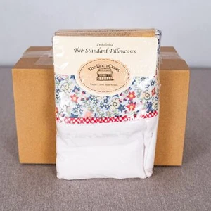 Vintage Springs USA Made Standard Pillow Cases Set of 2 Cottage Country Floral - Picture 1 of 3