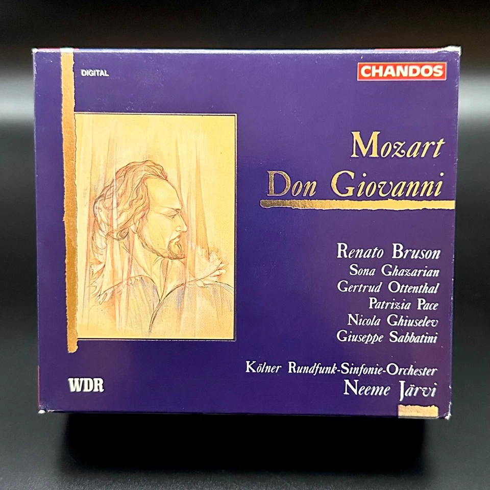 Mozart DON GIOVANNI Jarvi Bruson Ghazarian [Chandos 3 CD Box Set] NEAR MINT Foto 1 de 3