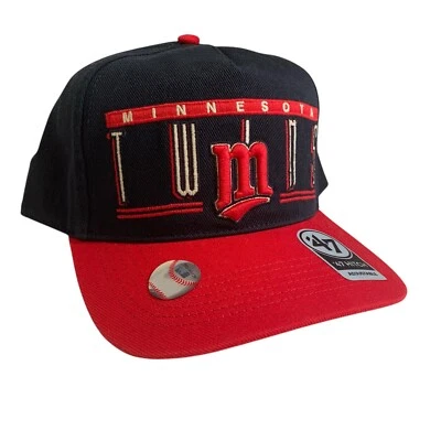 Minnesota Twins '47 Brand Navy Cooperstown Hitch Adjustable Snapback Hat OSFM - Image 1 of 4