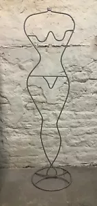 VINTAGE FEMALE METAL SILHOUETTE MANNEQUIN DISPLAY LAURIDS LONBORG IKEA 1980’S - Picture 1 of 3