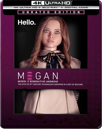M3GAN (Steelbook) [Used Very Good 4K UHD Blu-ray] Ltd Ed, With Blu-Ray, Steelb - Image 1 of 1