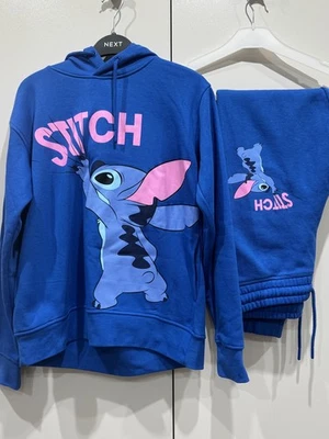 Disney Stitch sudadera con capucha azul suéter y pantalones a juego talla XS Foto 1 de 4