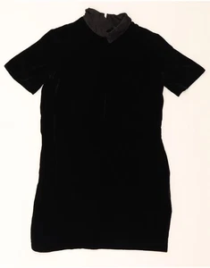 COS Womens Velvet Sheath Dress EU 36 Small Black Viscose AI06 - Picture 1 of 4