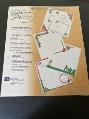 Creative MEMORIES Baseball Combination pack STICKERS 1998 Vintage Scrapbook - Image 1 of 4