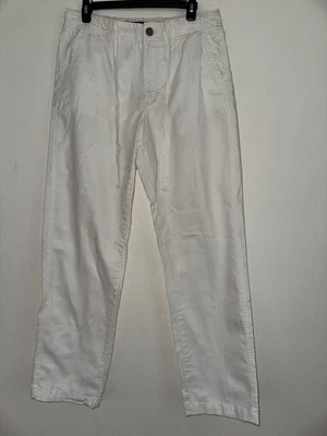 Marc Anthony lounge pants men's 32x32 white Linen blend beach summer preppy - Image 1 of 4