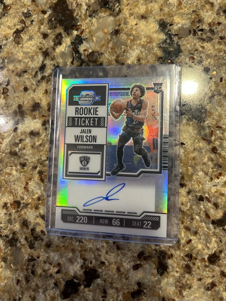Redes de controle remoto autógrafo 2023/24 Panini Contenders Optic Variation Jalen Wilson - Imagem 1 de 1
