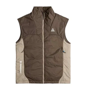Nike ACG Lunar Lake Primaloft Vest Jacket Mens L Brown Dri-Fit ADV Zip DQ5777 - Picture 1 of 10