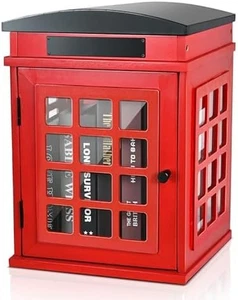 Outdoor Book Sharing Box, Waterproof Tin Roof Wooden Book Exchange Cabinet for C - Imagen 1 de 6