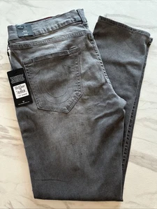 True Religion Rocco Relaxed Skinny grau anthrazit Herren Jeans Gr. 36 - Bild 1 von 7