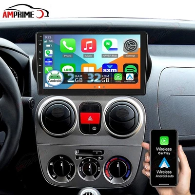 AMPRIME Carplay Android Autoradio GPS Für Fiat Qubo/Fiorino Citroen Nemo Peugeot Bipper