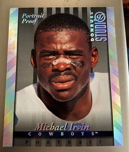 1997 Donruss Studio Football Michael Irvin foto 8 x 10 (Dallas Cowboys) - Foto 1 di 1