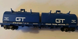 Atlas N 48' Cushion Coil Car Early Type Grand Trunk With Removable Hoods. - Picture 1 of 4