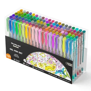 Shuttle Art 240 Pack Glitter Gel Pens, 120 Colors Glitter Gel Pen Set with 12... - Foto 1 di 8