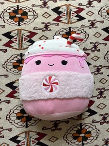 Squishmallows 16 pollici Ethel The Candy Cane cacao caldo Natale NUOVO 2024 - Foto 1 di 4