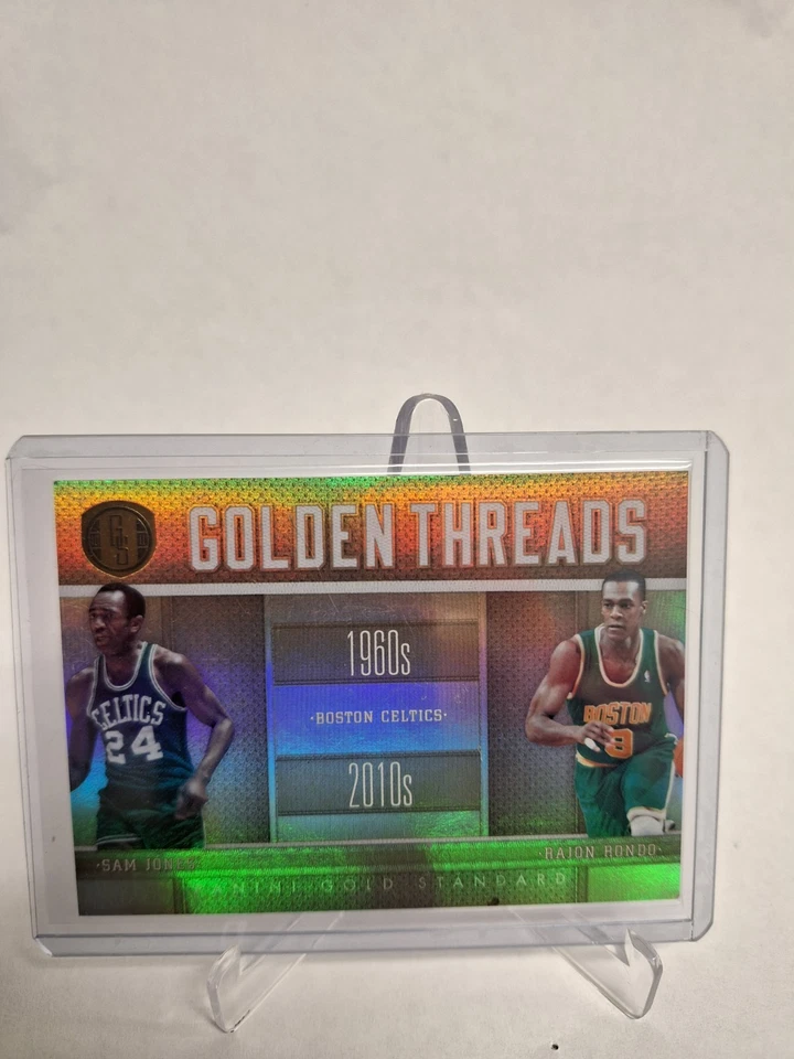 2010-11 Panini Gold Standard Golden Threads Sam Jones & Rajon Rondo #1 /299 - Image 1 of 1
